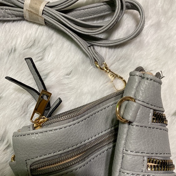 NWOT Nordstrom Small grey crossbody - Picture 3 of 15